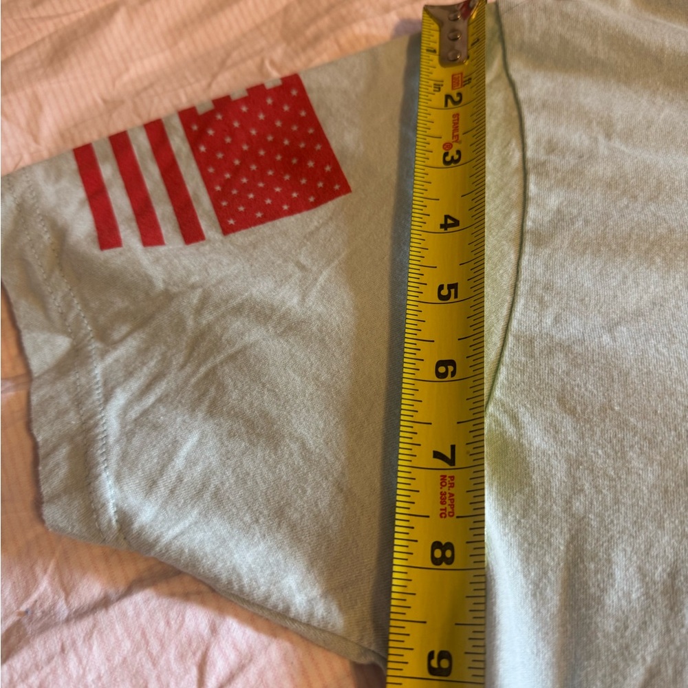 Grunt Style Patriotic Graphic Tee Shirt , Light Blue, Size Large. - Picture 9 of 11